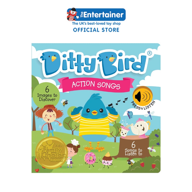 Ditty Bird Action Songs - Buku Interaktif Musik Bayi
