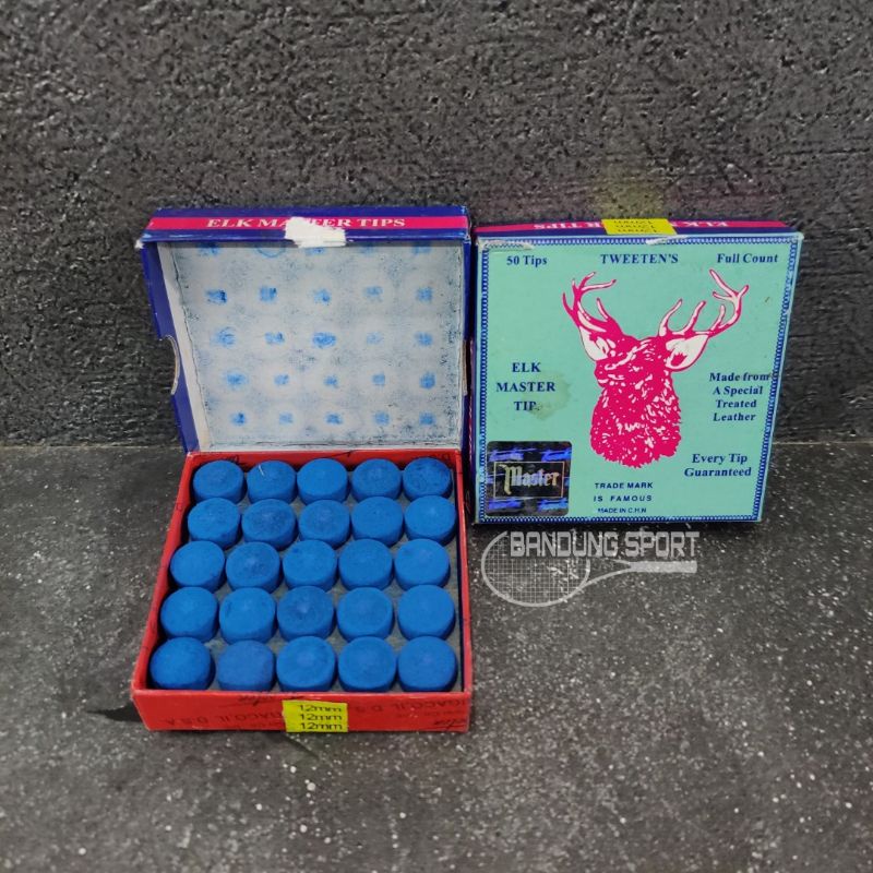 Cue Tip Billiard Elk Master 12mm / Stik Bilyard / Stick Biliar