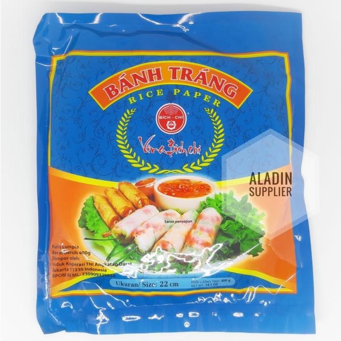 

BANH TRANG RICE PAPER 400 GR || KULIT LUMPIA VIETNAM 1 PAK - 22 cm
