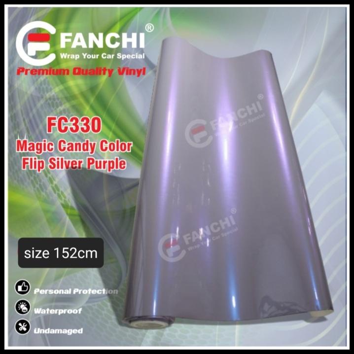 

TERBARU 152CM STICKER FANCHI FC330 MAGIC CANDY CL FLIP SILVER PURPLE 152CM /M !!!!!!!