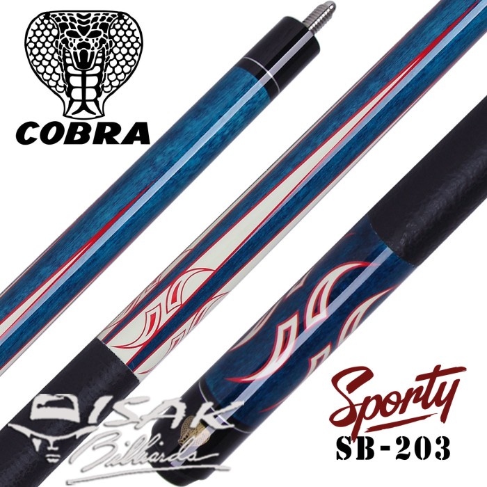 Cobra SB-203 - Maple Pool Billiard Cue Stick - Stik Biliar - 13 mm