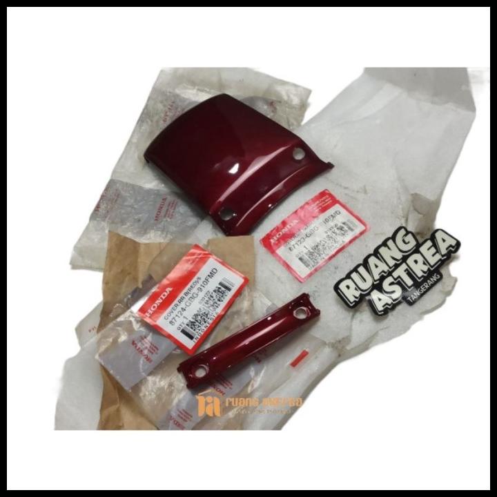 GRATIS ONGKIR COVER TAILIGHT BODY BELAKANG ASTREA GRAND SABIT MERAH MAROON ORIGINAL 