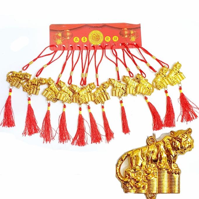 

New Gantungan Imlek Macan Duid Emas Dekorasi Hiasan Imlek Grosir Murah Stok Terbatas