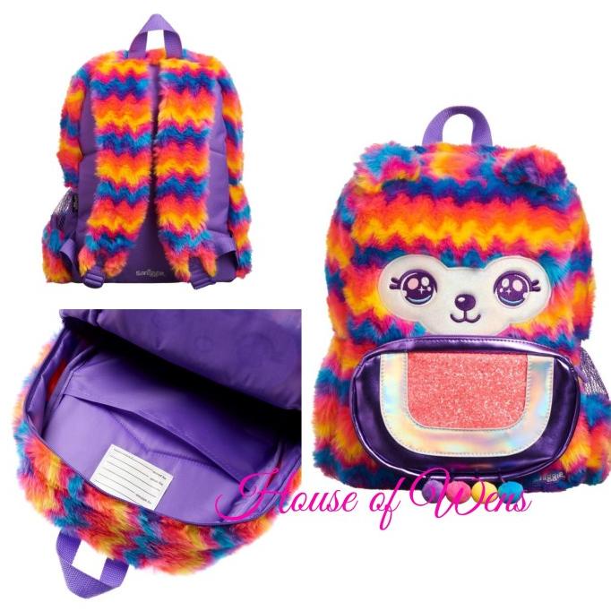 Terbaru Smiggle Fluffy Llama Junior Backpack Original - Tas Anak Pengiriman Cepat