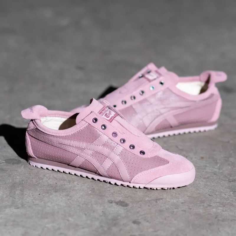 SEPATU ONITSUKA TIGER SLIP ON LEATHER "ROSE RUN