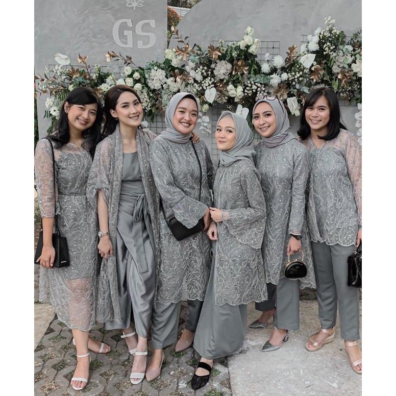 Flash Sale Paket Bridesmaid Tile dan Satin / Paket Seragaman Bridesmaid / Baju Nikah / Baju Wisuda/ 