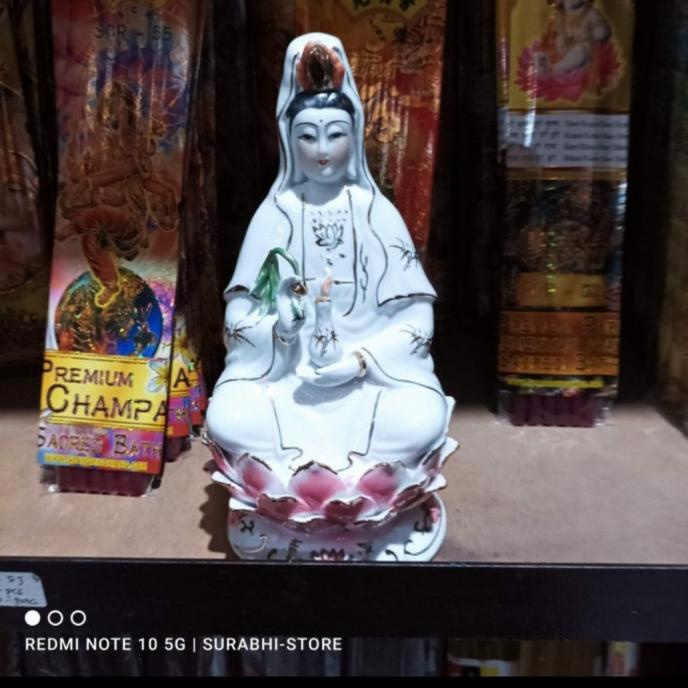 "'''] patung dewi kwan im keramik 8 inch