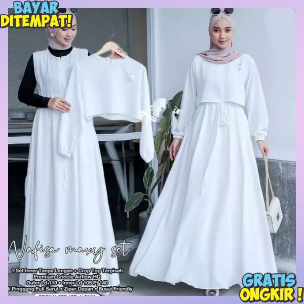 Hamis Dress Gamis Syari Jumbo L Xl Xxl Amis Terbaru 2024 Baju Gamis Terbaru 2024 Gmis Syar'I Casual 