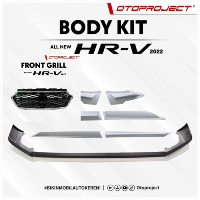 Paket Bodykit HRV 2022 + Front Grill MDL HRV 2022 Otoproject star
