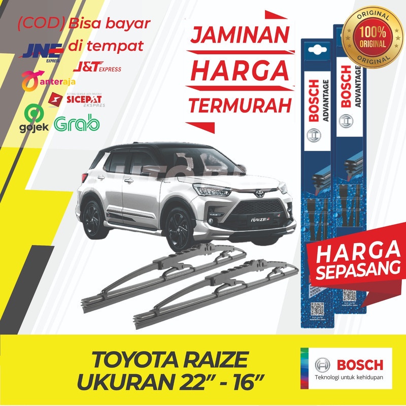 Wiper Toyota Raize Bosch Depan Sepasang