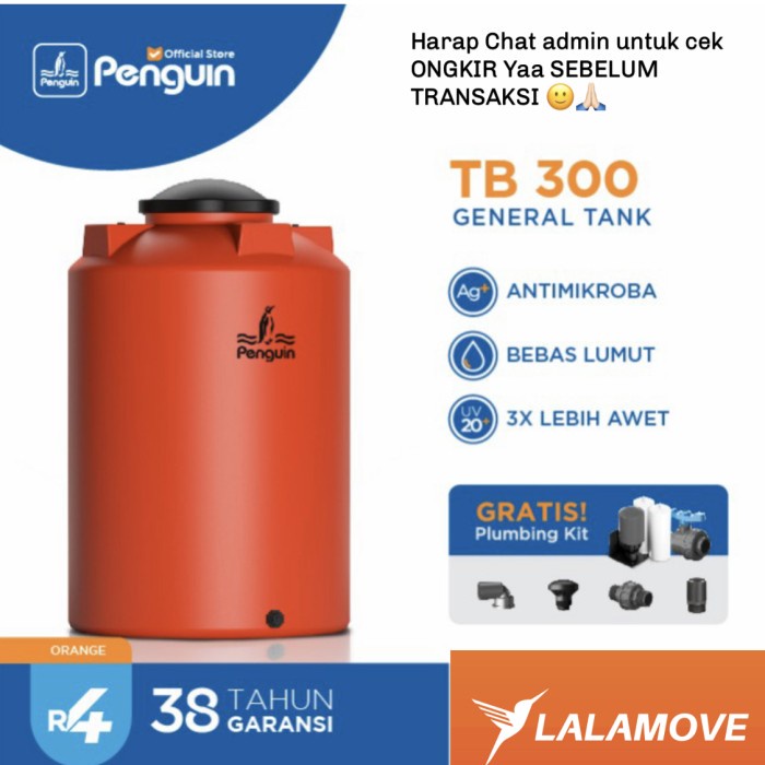 Terbaru Toren Air Penguin 3000 Liter Tb 300 Promo