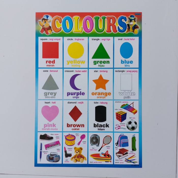 

Poster Belajar Warna 35x50cm - 1 Lembar