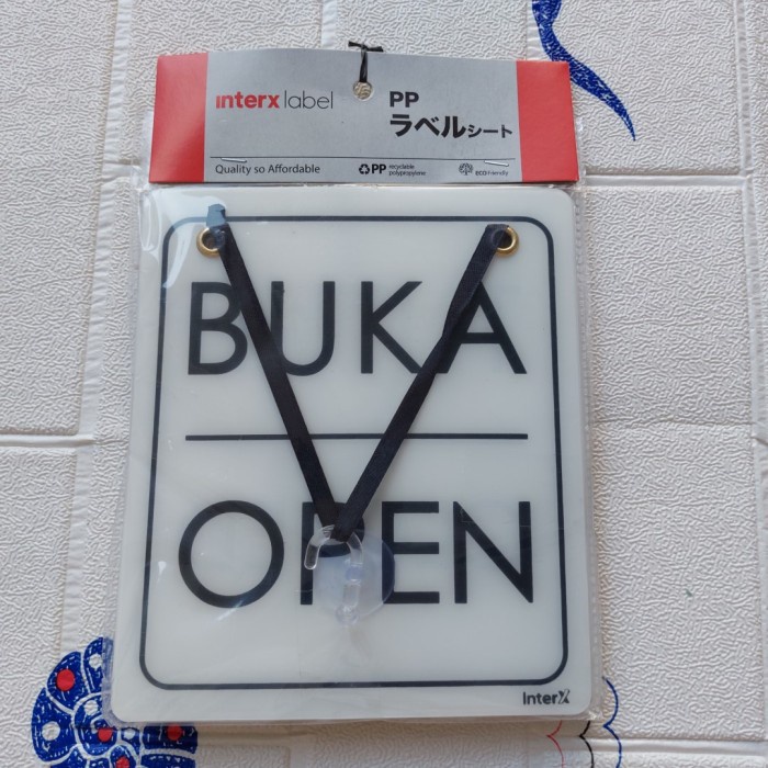 

Papan Tulisan Buka Tutup Acrylic PP - 1 Buah Kurleb 15x17cm