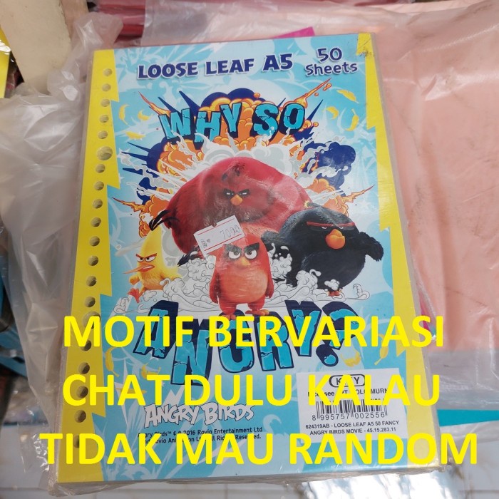 

Isi Loose Leaf Binder Kiky A5 50 Lembar 1 Pack