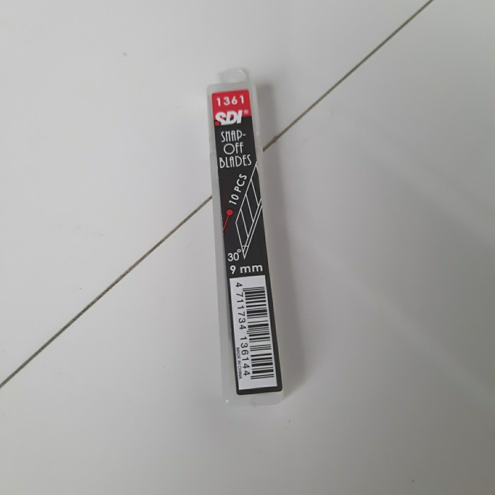 

Isi Cutter SDI 1361 30 Derajat Lancip 9mm 1 Pack Isi 10 Buah