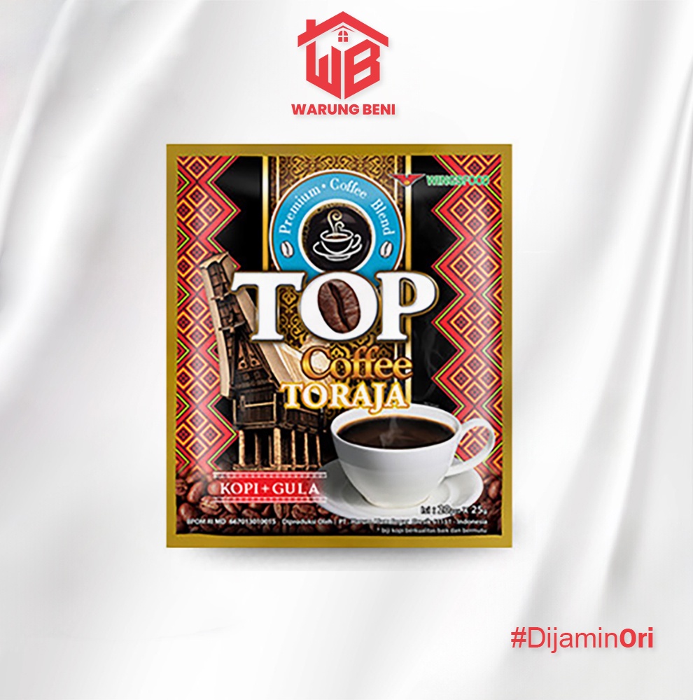 

Top Coffee Kopi Instan Toraja (2in1) 25 gr x 20 pcs