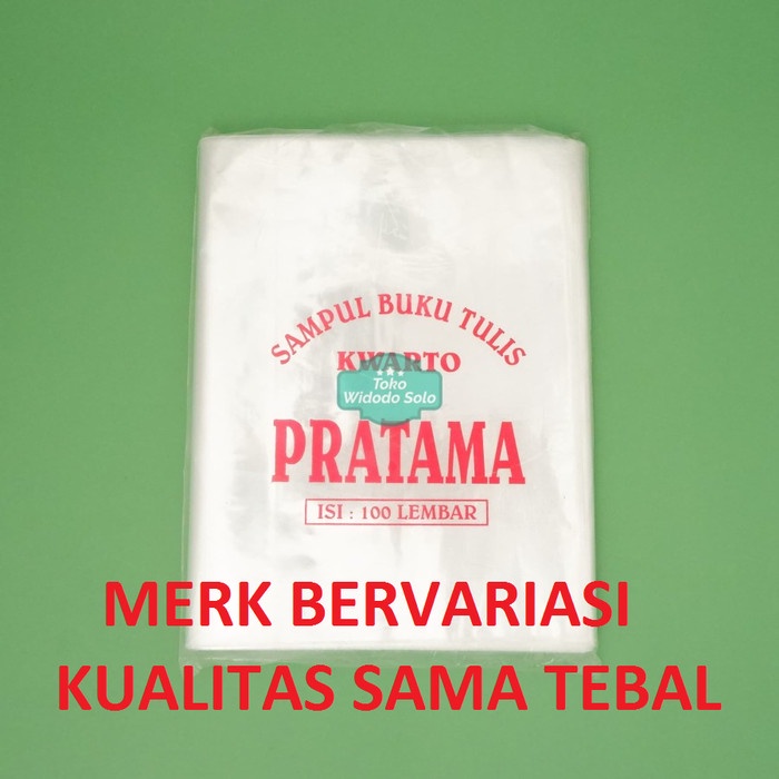 

Sampul Buku Plastik Kwarto Pratama Mika Buku Tulis Kecil 100 Lembar