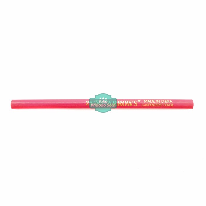 

Pensil Tukang Kayu Arrows No 25 Hitam Black