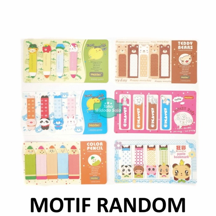 

Pembatas Buku Kuangcai Meidao Post It Fancy Gambar Kartun