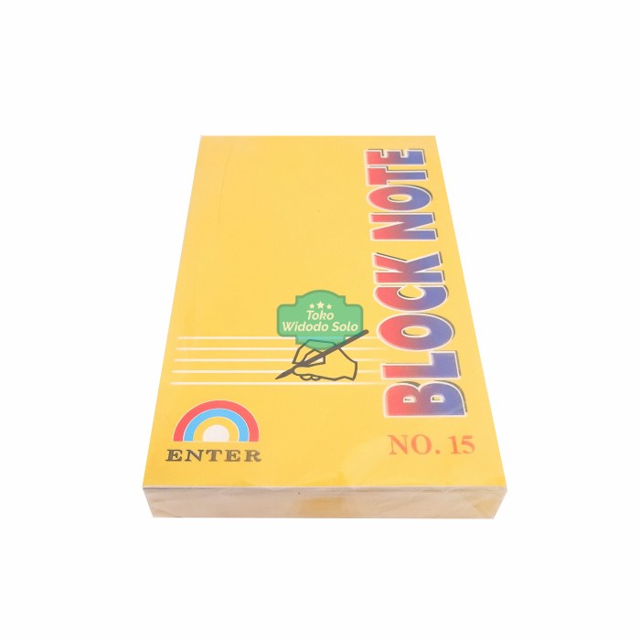 

Notes Garis A5 Enter Block Note No 15 24 Lembar 1 Pack Isi 10 Buah