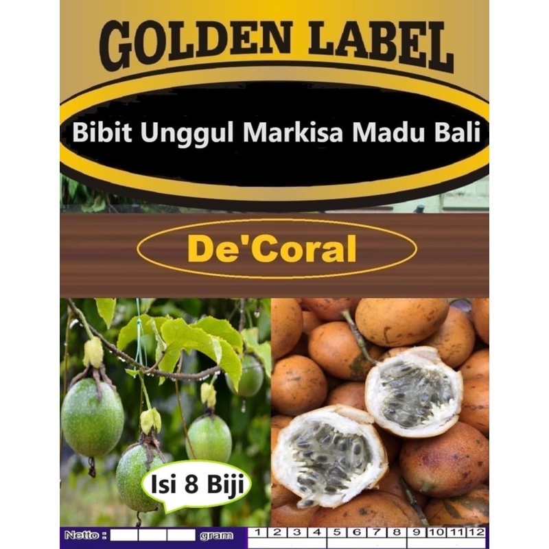Bibit Unggul Markisa Madu Bali | Biji Benih Markisa Bali