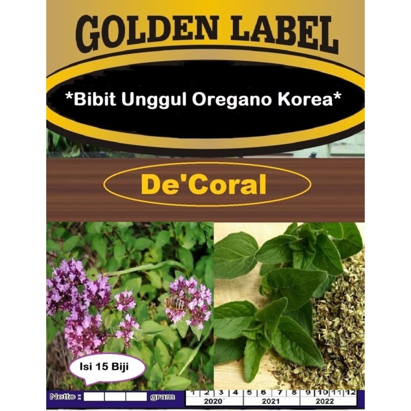 Bibit Unggul Oregano Korea | Benih Oregano Korea