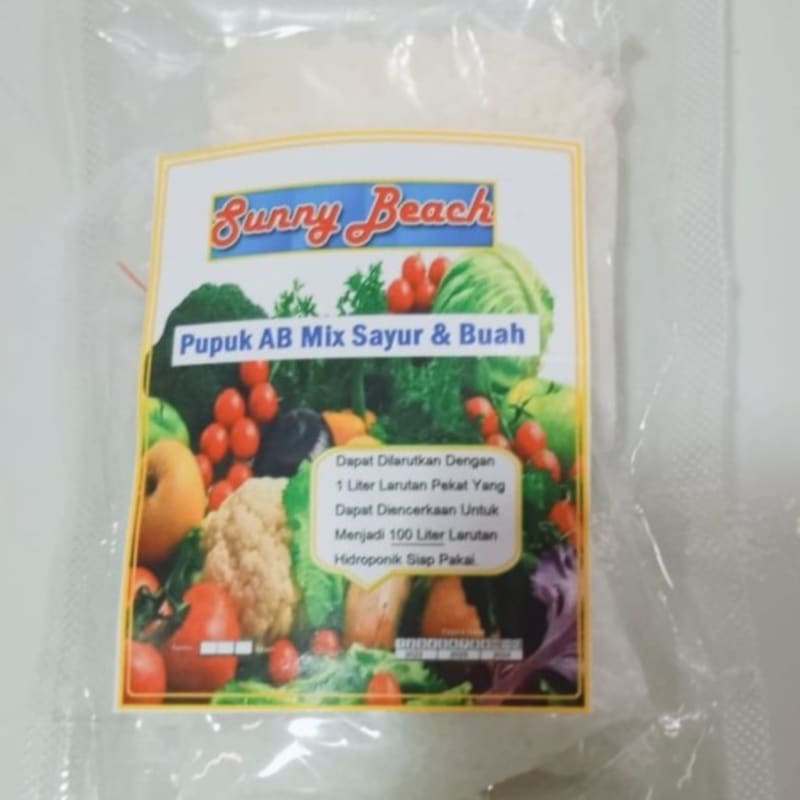 Pupuk AB Mix Buah dan Sayur Pouch Sunny Beach| Pupuk Buah Pupuk Sayur