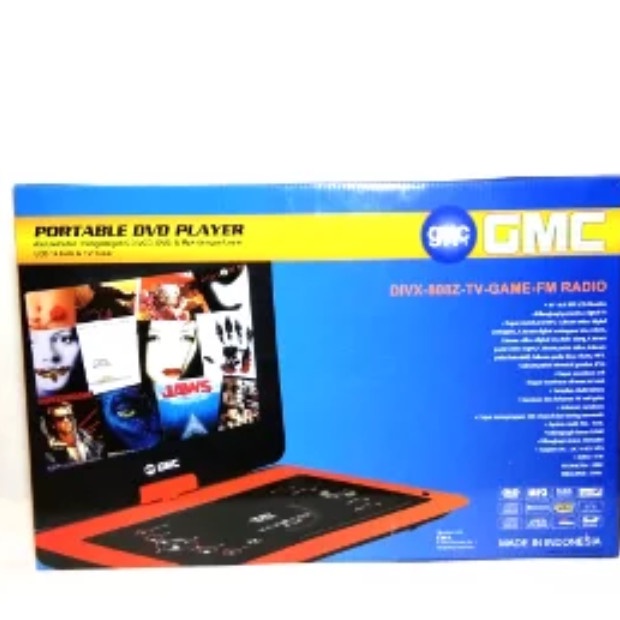 {NurulShop} Portable GMC 14 inch DIVX-808Z Dvd Player Tv Game Fm Radio Murah