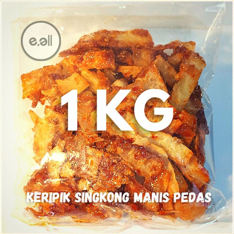 

[PO] Keripik Singkong Kiloan 1 Kg Pedas Manis - cemilan enak instan original Best Seller
