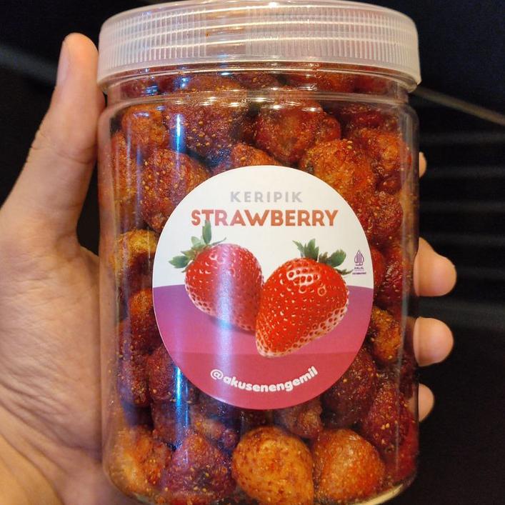 

KERIPIK STRAWBERRY CRISPY PREMIUM 750ml Best Seller