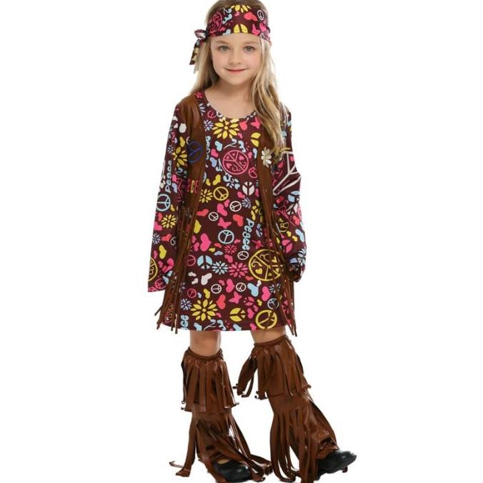 New Girl Gypsy Costume Halloween Costume Fortune Teller Kostum Anak Limited Edition