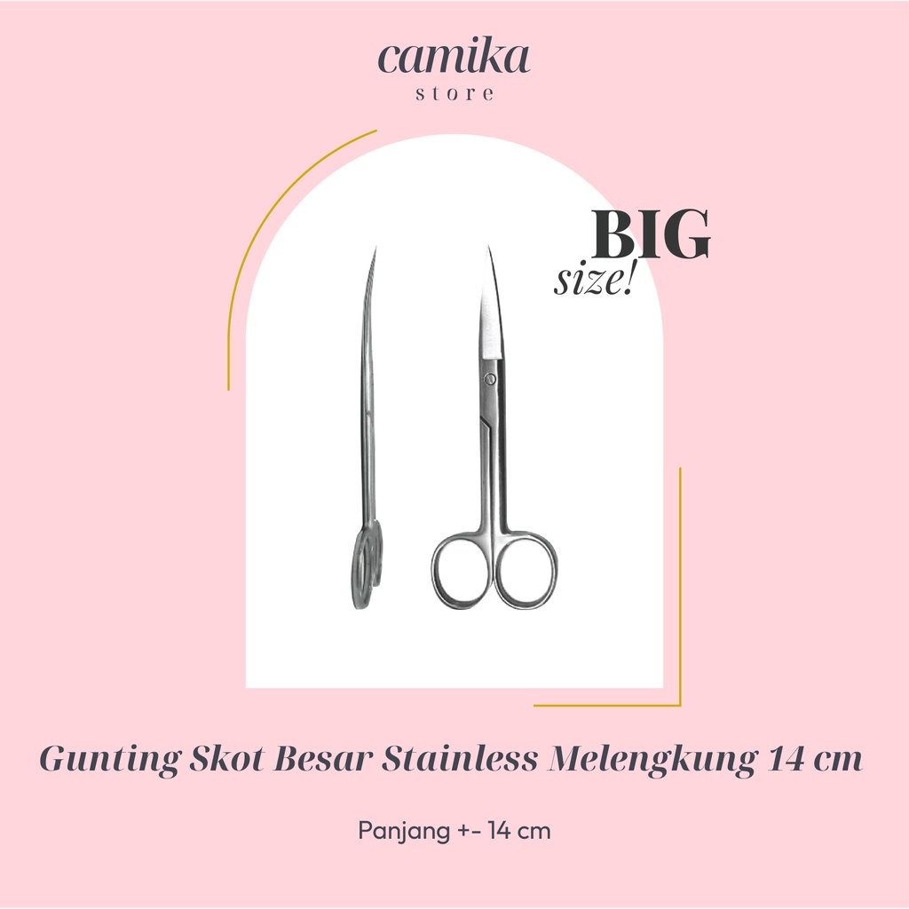 

CAMIKA STORE - Gunting Skot Besar Melengkung 14 cm Stainless Steel