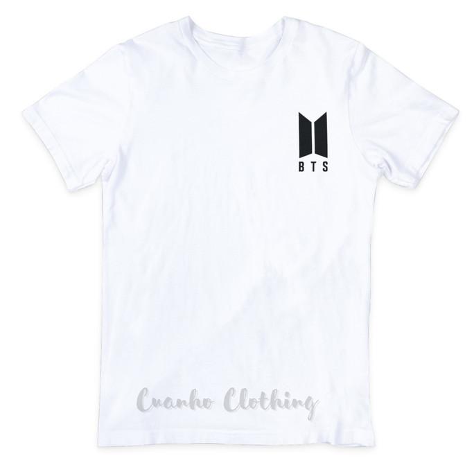 Baju Kaos Pria / wanita Logo BTS Tshirt Cotton Combed 30s