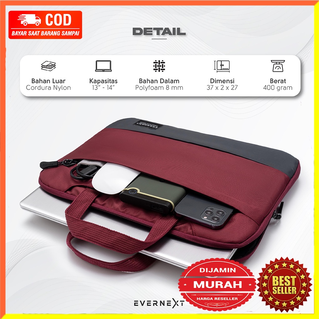 Tas Laptop Jinjing 14 Inch Tas Laptop Cover Case Pelindung Leptop Wanita Hp Dell Toshiba 14 Inch 15