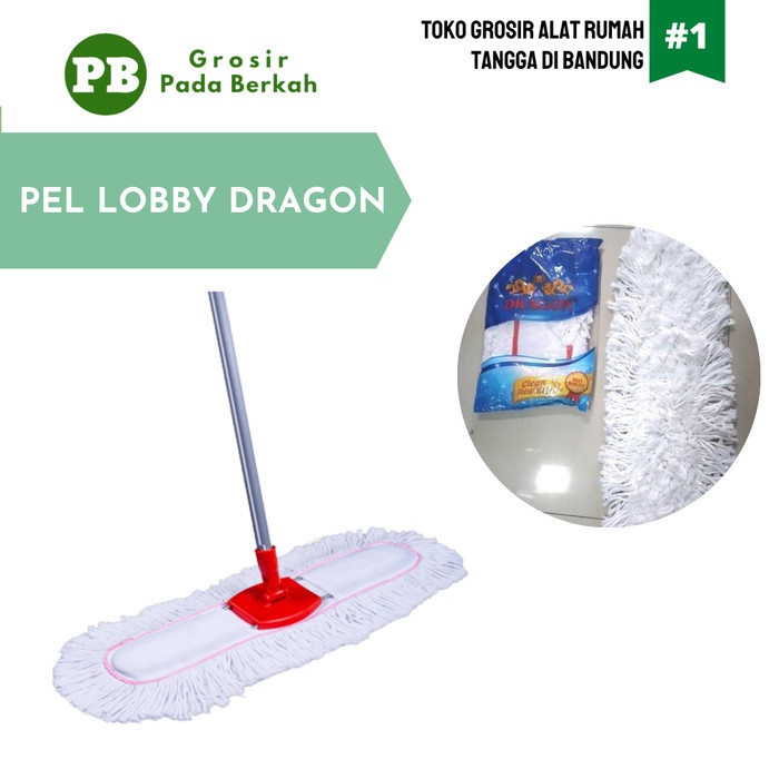 Pel Mop Lobby Lantai Mall Dragon Pel Mop Lobby 2 in 1