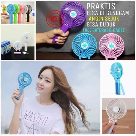 TERMURAH kipas angin mini cas portable / charger lipat pegang tangan /KIPAS ANGIN MINI/KIPAS ANGIN