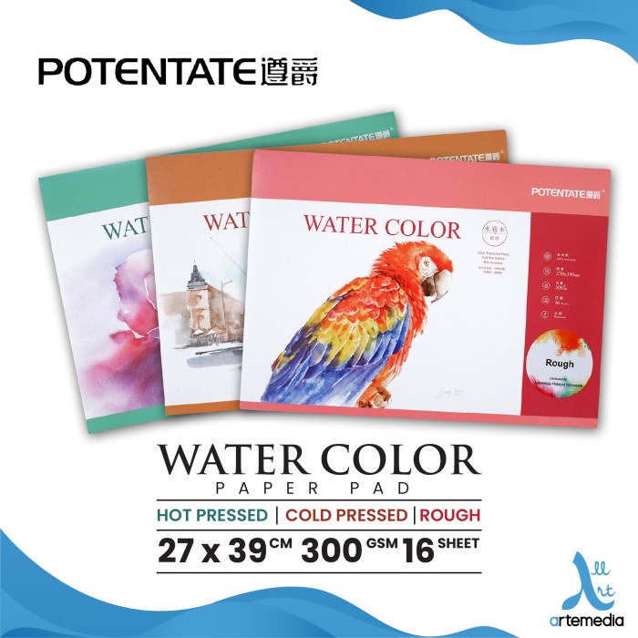 

Kertas Cat Air Potentate 27x39cm Watercolor Paper Pad