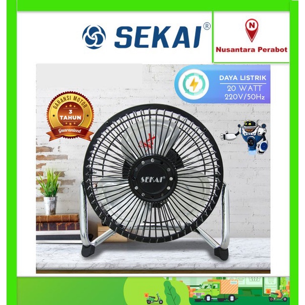 TERMURAH SEKAI HFN-650 Kipas Angin Meja Mini 6 Inci (Besi) /KIPAS ANGIN MINI/KIPAS ANGIN