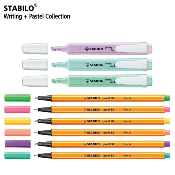 

STABILO Set 9 Pastel - Swing cool point 88 / Fineliner / Pen