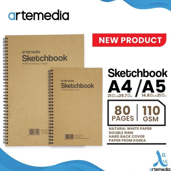 

BARANG TERBARU !!! ARTEMEDIA WIRE RING SKETCHBOOK BUKU GAMBAR SKETSA JILID SPIRAL - TERLARIS
