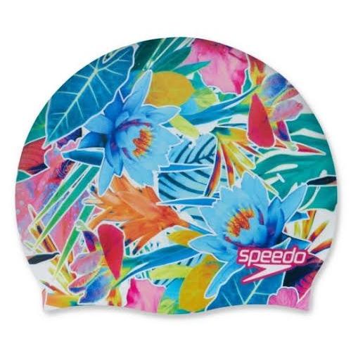 Topi Renang Dewasa Speedo Original - Speedo Digital Printed Cap Blue