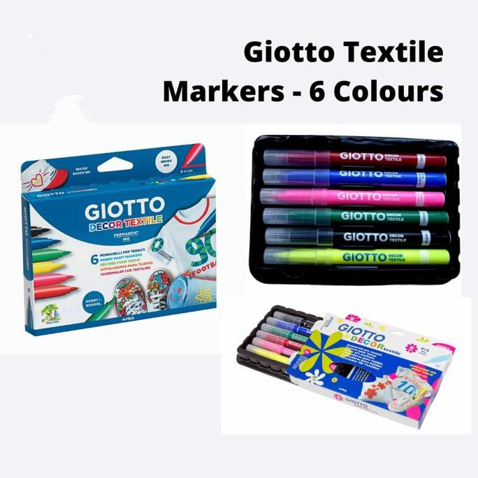 

BARANG TERBARU !!! GIOTTO DECOR TEXTILE FABRIC MARKER SET SPIDOL CAT KAIN PERMANEN - TERLARIS