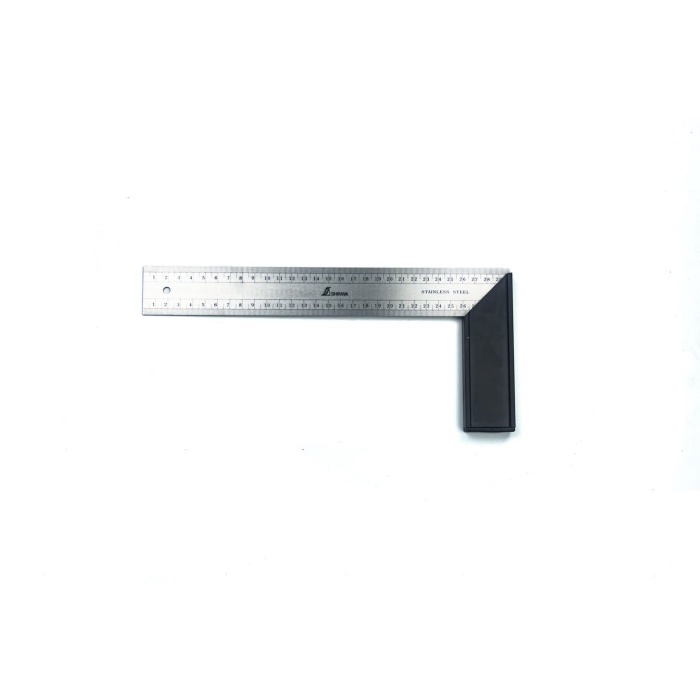 Penggaris Siku Tukang 25Cm Shinwa 45 / 90 Derajat