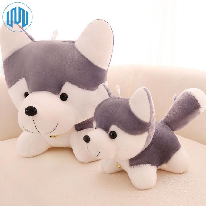Boneka Husky Anjing Serigala Imut Kristal Super Lembut Kado Pacar Anak