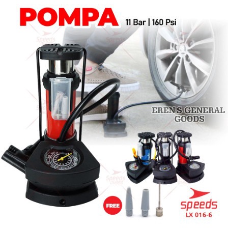 Promo Termurah Speeds Pompa Angin Portable Manual Untuk Ban Mobil / Motor