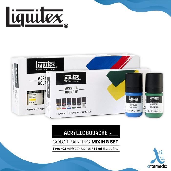 

Cat Akrilik Liquitex Acrylic Gouache Color Paint Mixing Set