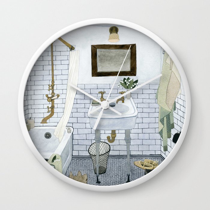 Di Jam Dinding Kamar Mandi