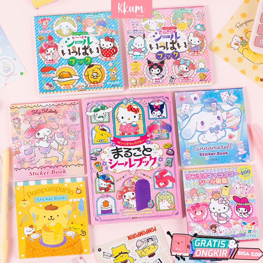 

22 Lembar Sticker book small sanrio/ Buku stiker DIY journaling dekor