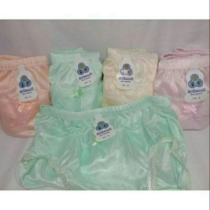 3 pcs cd gilap wanita haid termurah | celana dalam wanita menstruasi renda licin