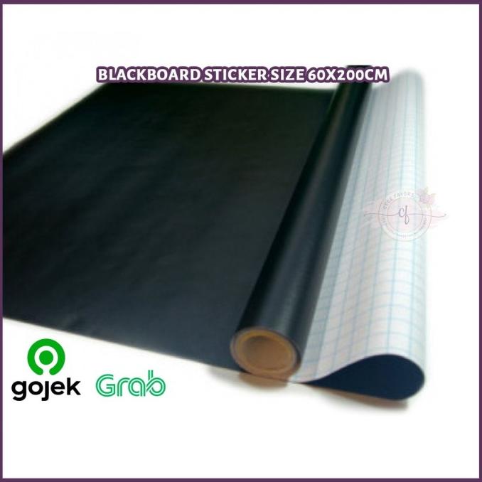 

HAPPYSTORE Stiker Papan Tulis Blackboard Sticker Size 60X200Cm